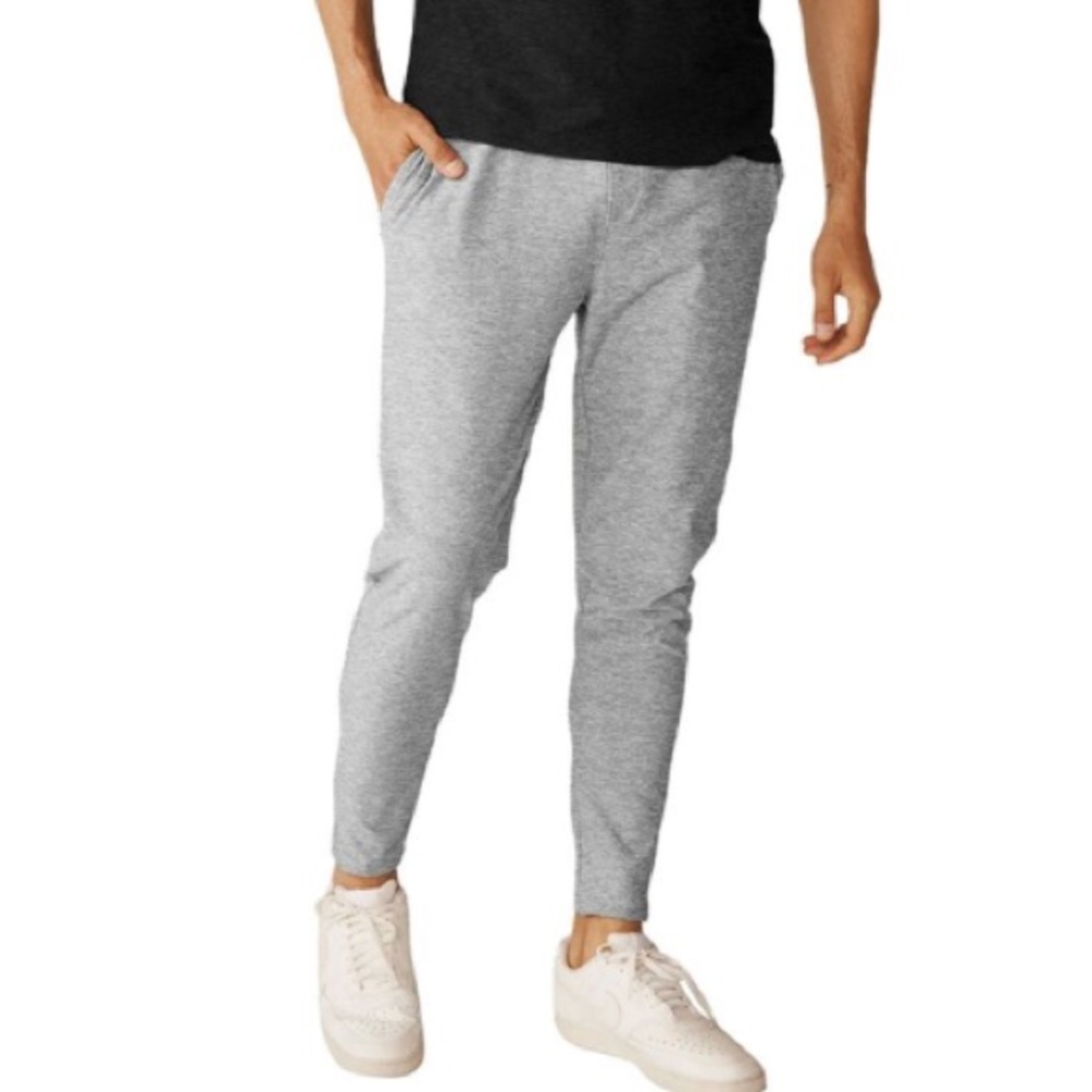 Beyond Yoga Spacedye Take It Easy Men's Pants Light Gray Slim Fit Medium M